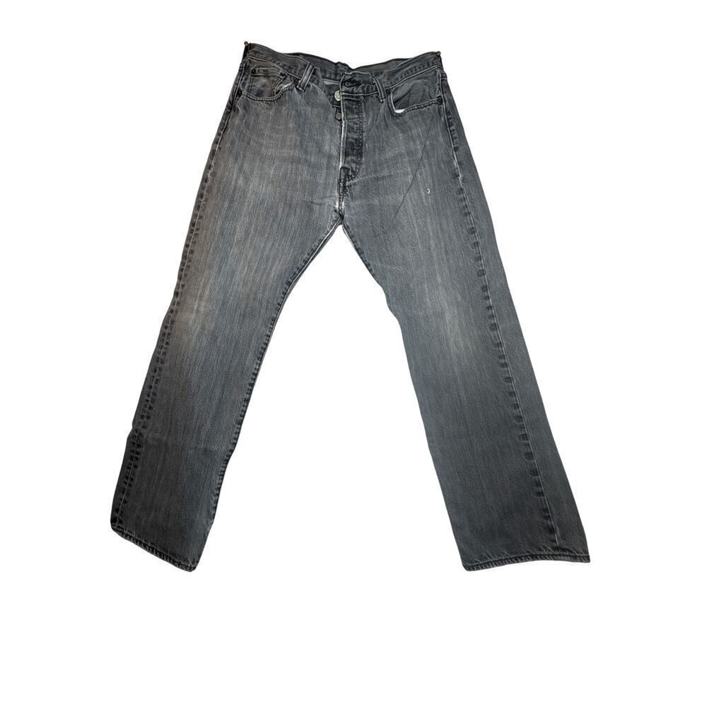 Levi’s 501 Men’s Jeans 34x30 Light Grey Button Fly